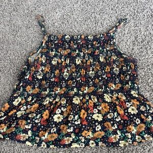 Floral Smocked Tank Top - SO
